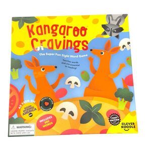 Clever Noodle Kangaroo Cravings Kids Sight Word Literacy Skills Board Game. NEW.